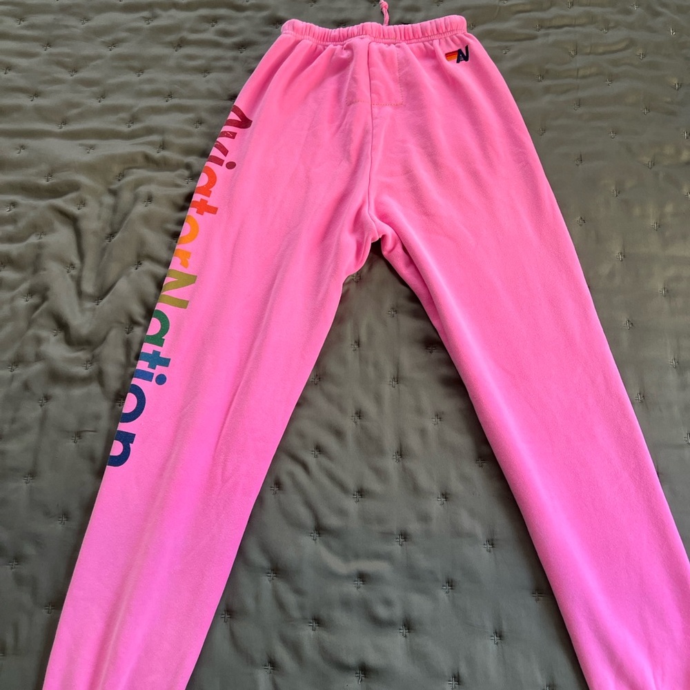 Aviator Nation Pink Sweatpants - Picture 2 of 5
